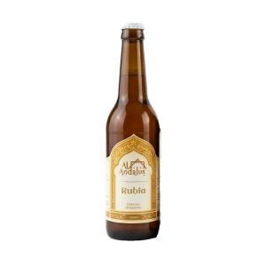 botella de cerveza artesanal rubia 33cl Al-Andalus