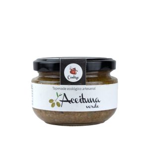 Bote de paté ecológico de aceituna verde de 120g de la marca Contigo