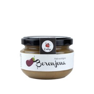 Bote de paté de berenjena ecológico de de la marca Contigo