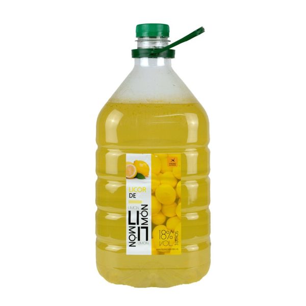 Garrafa de 3 litros de licor natural de limón