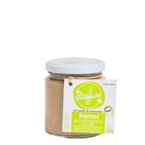 Hummus con pasta de almendra ecológico La Retornable