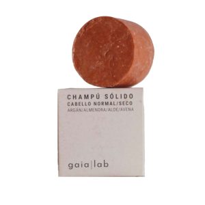 champú solido de almendra y avena de gaialab